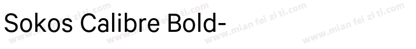 Sokos Calibre Bold字体转换